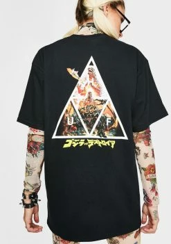 HUF Tops Godzilla Triple Triangle Graphic Tee
