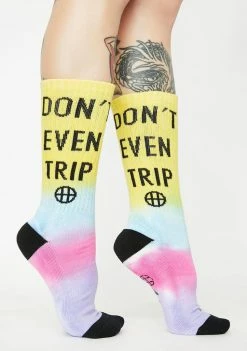 HUF Socks & Tights Don't Trip Crew Socks