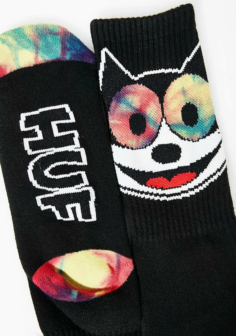 Deals π HUF Felix Hypnotized Crew 𧦠Socks 𧦠Socks & Tights β¨ 4 HUF Felix Hypnotized Crew Socks Socks & Tights