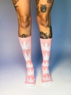 HUF Socks & Tights Candy Pink Plantlife Crew Socks