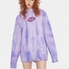 HUF Relax Violet Tie Dye Pullover Hoodie Tops