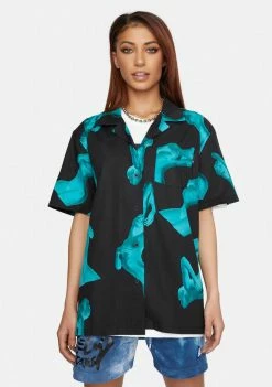 HUF Her Short Sleeve Resort Shirt Tops