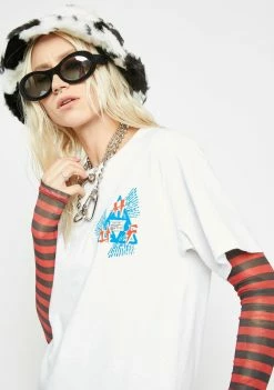 HUF Tops White Flashing Wheel Graphic Tee