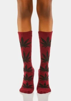 HUF Red Essentials Plantlife Socks