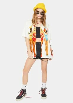 HUF Tops X Playboy Bunnies Woven Button Up Shirt