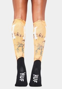 HUF Orange Digital Real Tree Socks Socks & Tights