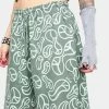 HUF High Waist Shorts Sage Groovy Wide Shorts