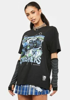 HUF Crushers Washed Graphic Tee Tops