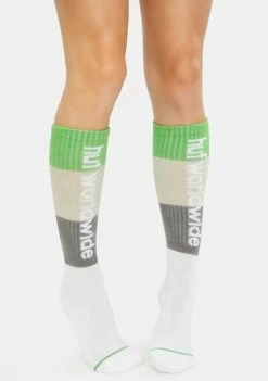 HUF White Peak Stripe Socks