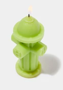 HUF Decor Green Hydrant Candle