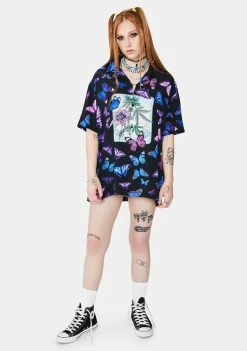 HUF Papillon Button Up Shirt Tops