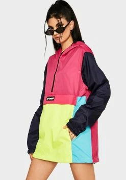 HUF Hot Pink Wave Anorak Jacket