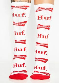 HUF Budweiser Bow Crew Socks Socks & Tights