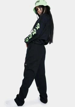 HUF Bottoms Black Kei Fleece Pant