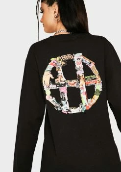Tops HUF Erotica Long Sleeve Graphic Tee