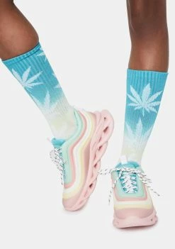 HUF Socks & Tights Aqua Plantlife Gradient Crew Socks