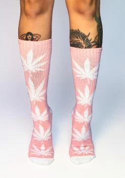 HUF Socks & Tights Candy Pink Plantlife Crew Socks