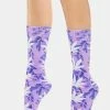HUF Purple Tie Dye Digital Plant Life Socks