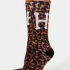 HUF Socks & Tights Digital Leopard Crew Socks