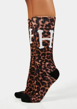 HUF Socks & Tights Digital Leopard Crew Socks