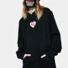HUF Tops Plastic Heart Pullover Hoodie