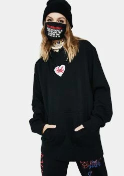 HUF Tops Plastic Heart Pullover Hoodie
