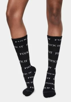 HUF Black Eff It Crew Socks