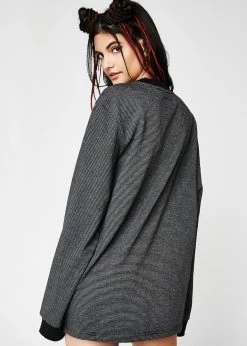 HUF Downhill Long Sleeve Stripe Shirt Tops